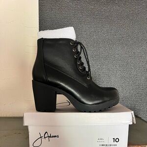 Adams Women's Black Lace Up Boots